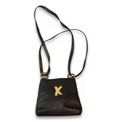 \"Paloma Picasso\"-Tasche aus schwarzem Leder.